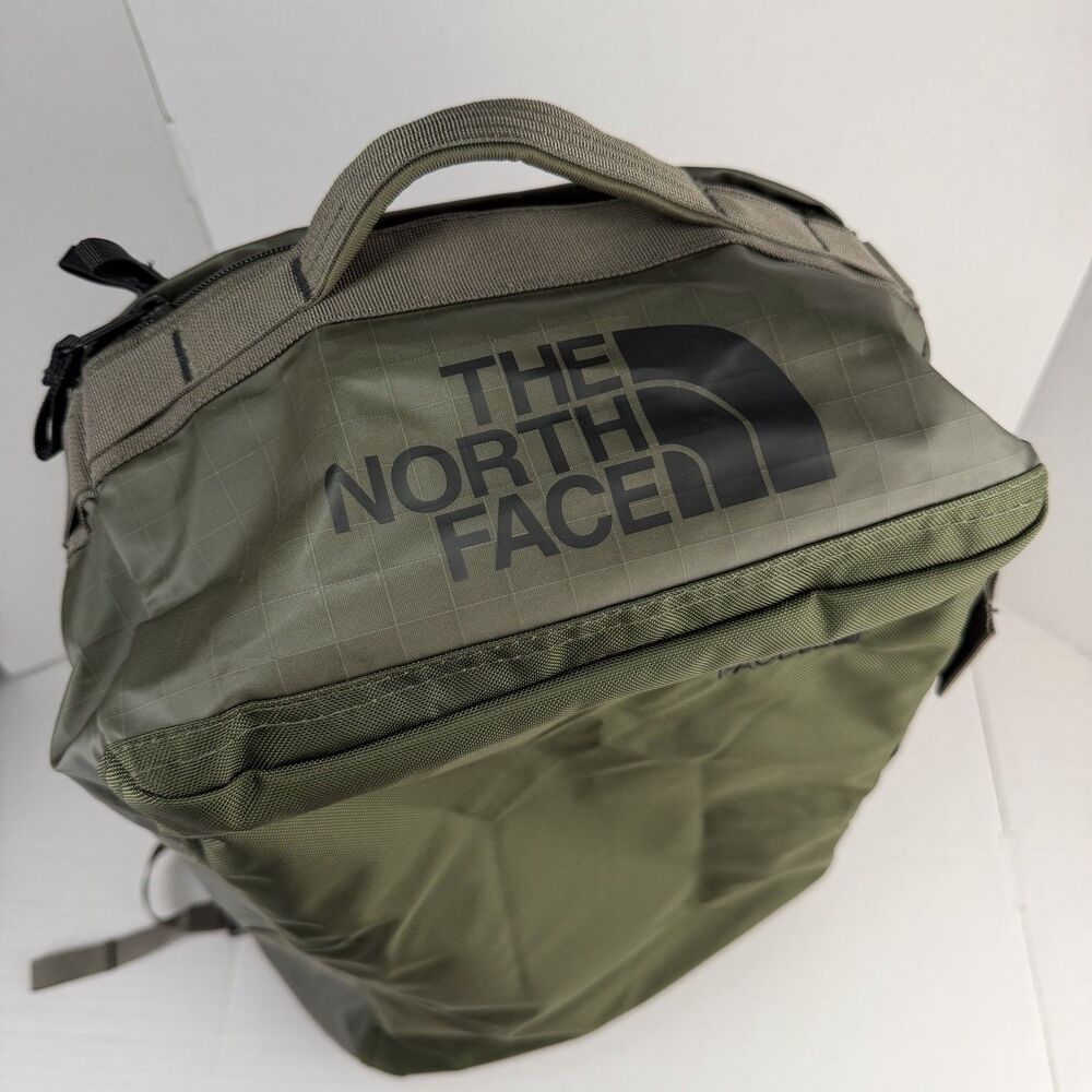 The North Face Base Camp Voyager 32L Duffel Bag Taupe Green Backpack - Picture 5 of 16